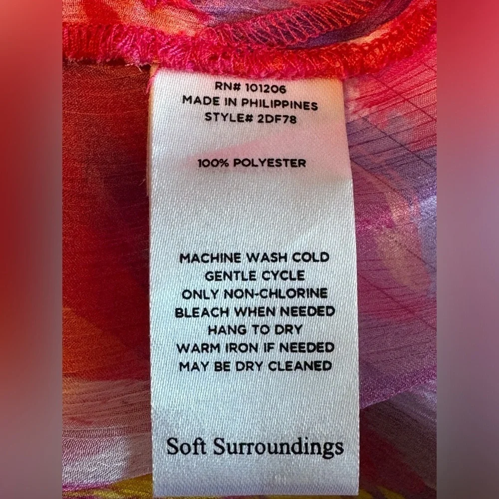 Soft Surroundings Pink Floral Top - Picture 4 of 4